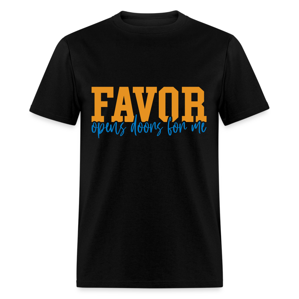 Favor/Grace - Unisex Classic T-Shirt - DARK COLORS - black