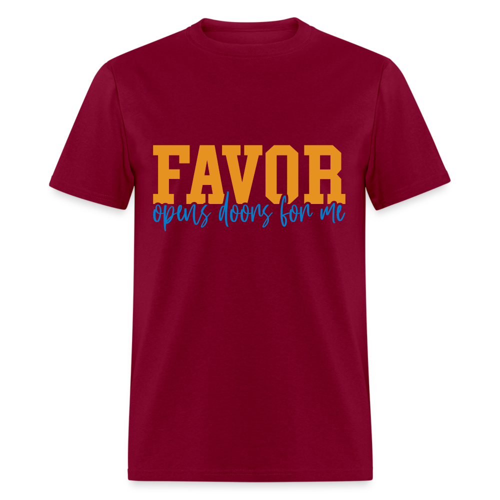 Favor/Grace - Unisex Classic T-Shirt - DARK COLORS - burgundy