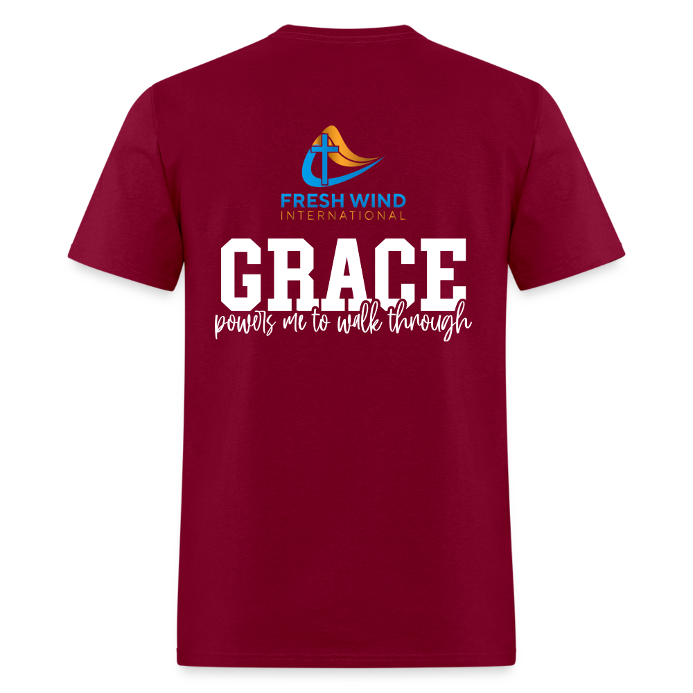Favor/Grace - Unisex Classic T-Shirt - DARK COLORS - burgundy
