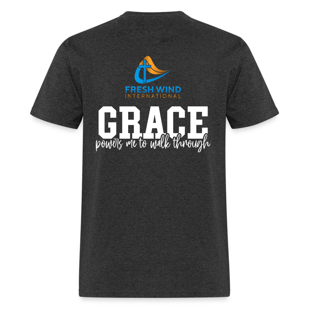 Favor/Grace - Unisex Classic T-Shirt - DARK COLORS - heather black
