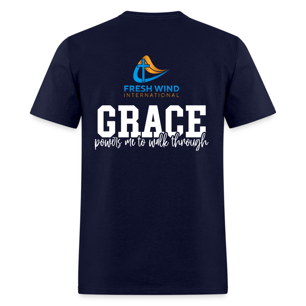 Favor/Grace - Unisex Classic T-Shirt - DARK COLORS - navy