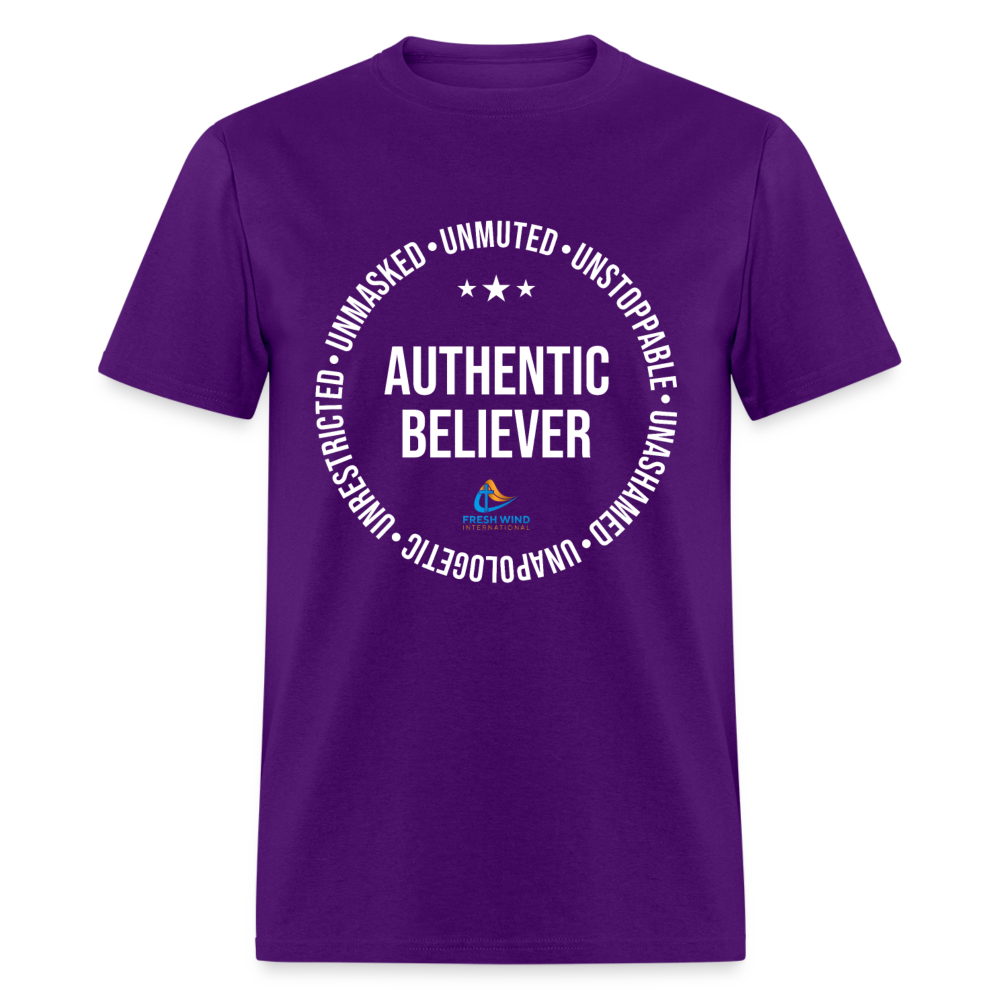 Authentic Believer - Unisex Classic T-Shirt - DARK COLORS - purple