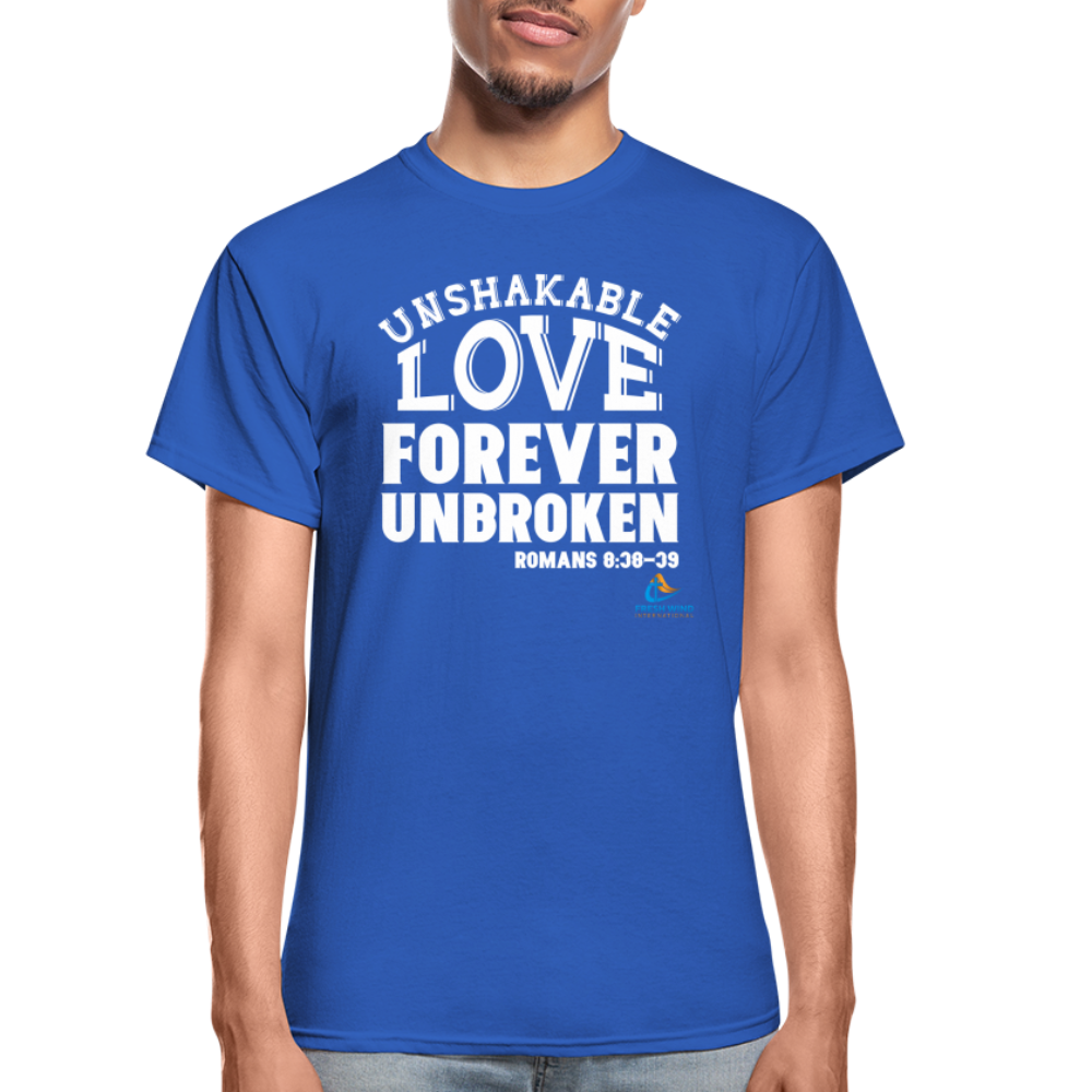 Unshakable Love Forever Unbroken - Short Sleeve - royal blue