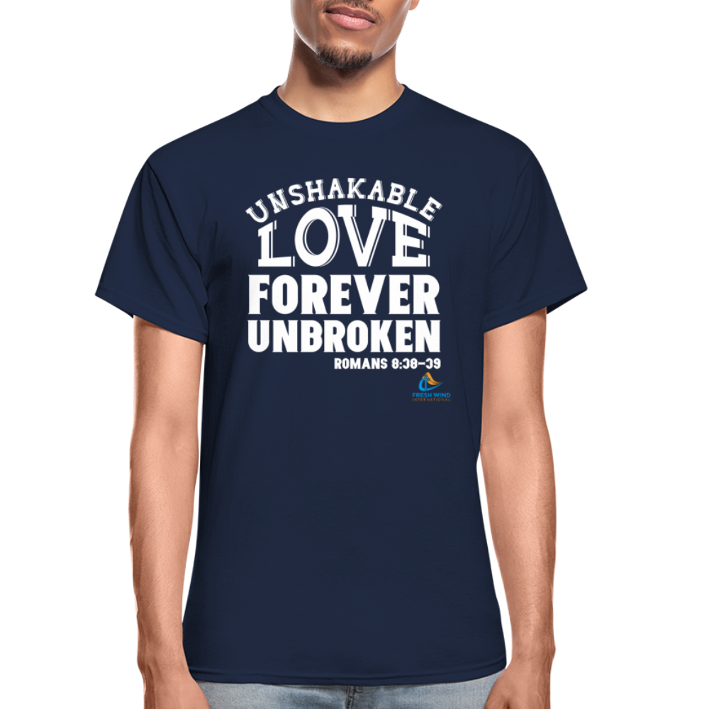 Unshakable Love Forever Unbroken - Short Sleeve - navy