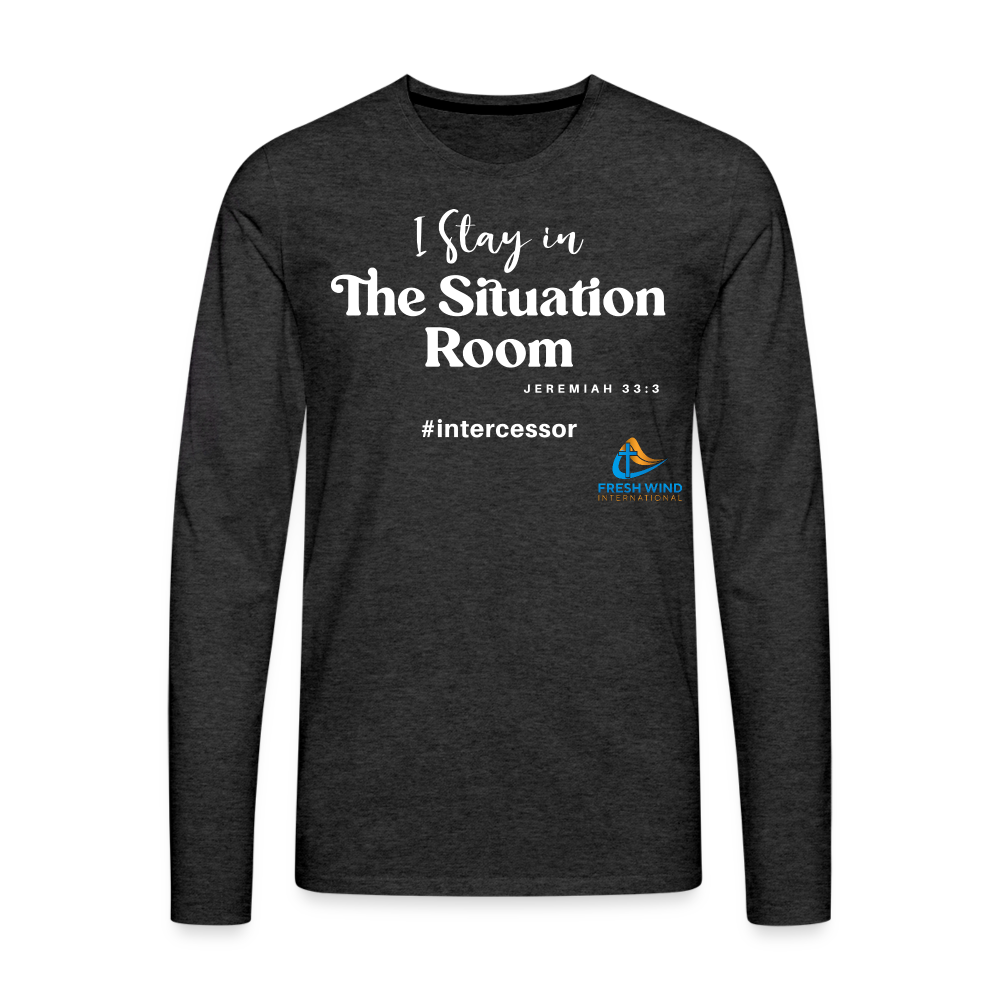 Situation Room Premium Long Sleeve T-Shirt - charcoal grey