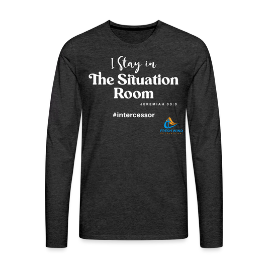 Situation Room Premium Long Sleeve T-Shirt - charcoal grey