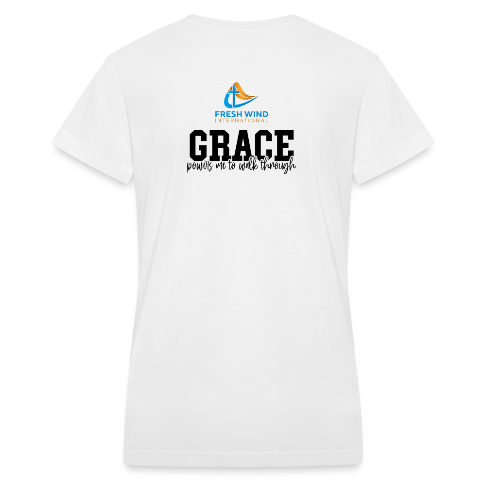 Favor/Grace - Women's V-Neck - LIGHT COLORS - white