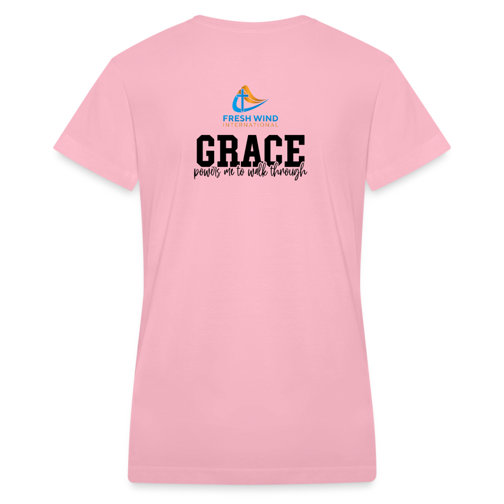 Favor/Grace - Women's V-Neck - LIGHT COLORS - pink