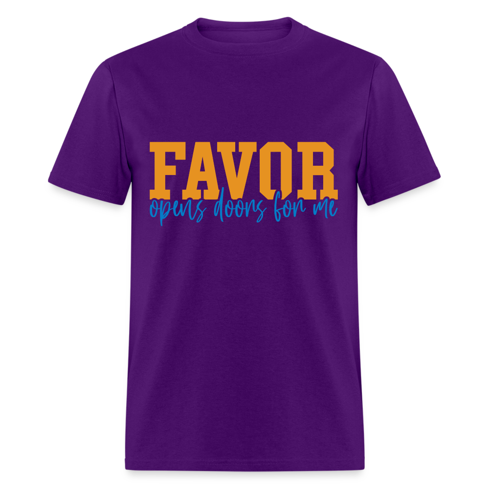 Favor/Grace - Unisex Classic T-Shirt  - DARK COLORS - purple