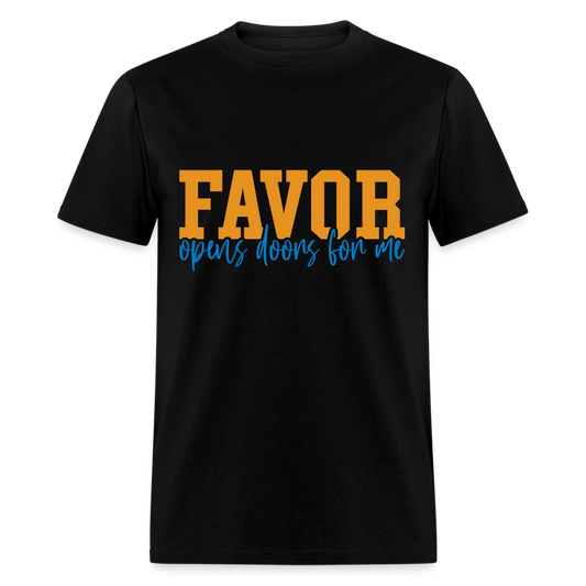 Favor/Grace - Unisex Classic T-Shirt  - DARK COLORS - black