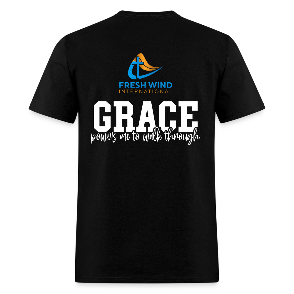 Favor/Grace - Unisex Classic T-Shirt  - DARK COLORS - black