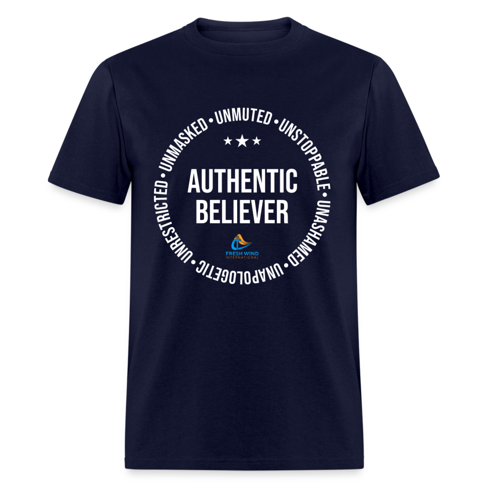 Authentic Believer - Unisex Classic T-Shirt - DARK COLORS - navy