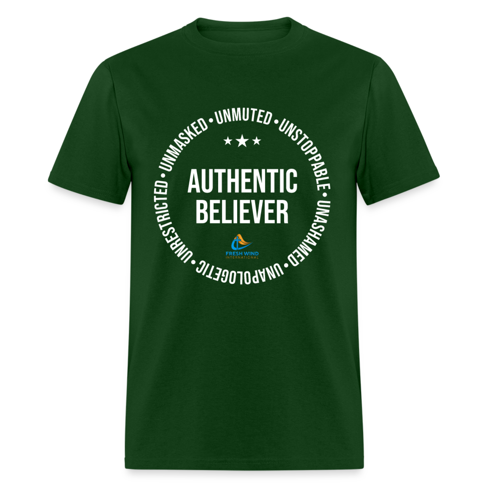 Authentic Believer - Unisex Classic T-Shirt - DARK COLORS - forest green