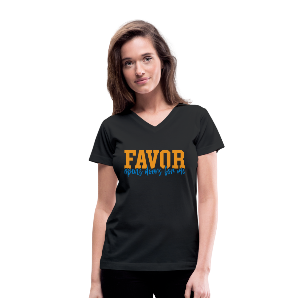 Favor/Grace Women's V-Neck - DARK COLORS - black
