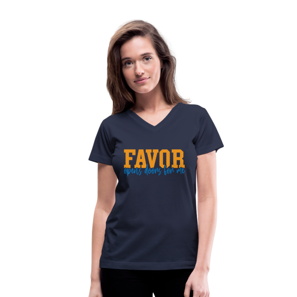 Favor/Grace Women's V-Neck - DARK COLORS - navy
