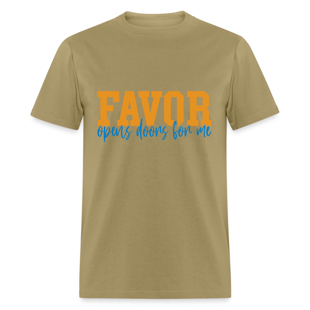 Favor/Grace - Unisex Classic T-Shirt - LIGHT COLORS - khaki