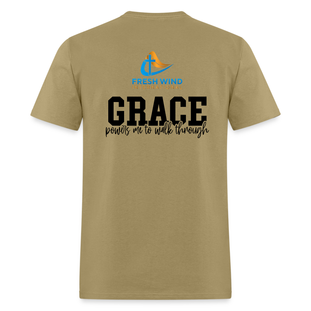 Favor/Grace - Unisex Classic T-Shirt - LIGHT COLORS - khaki