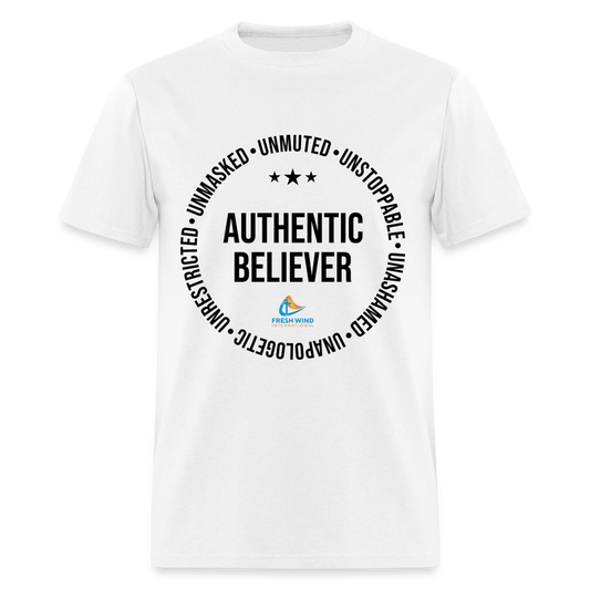 Authentic Believer - Unisex Classic T-Shirt - LIGHT COLORS - white