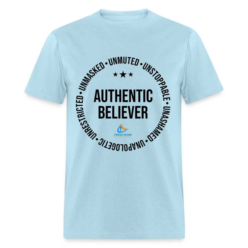 Authentic Believer - Unisex Classic T-Shirt - LIGHT COLORS - powder blue