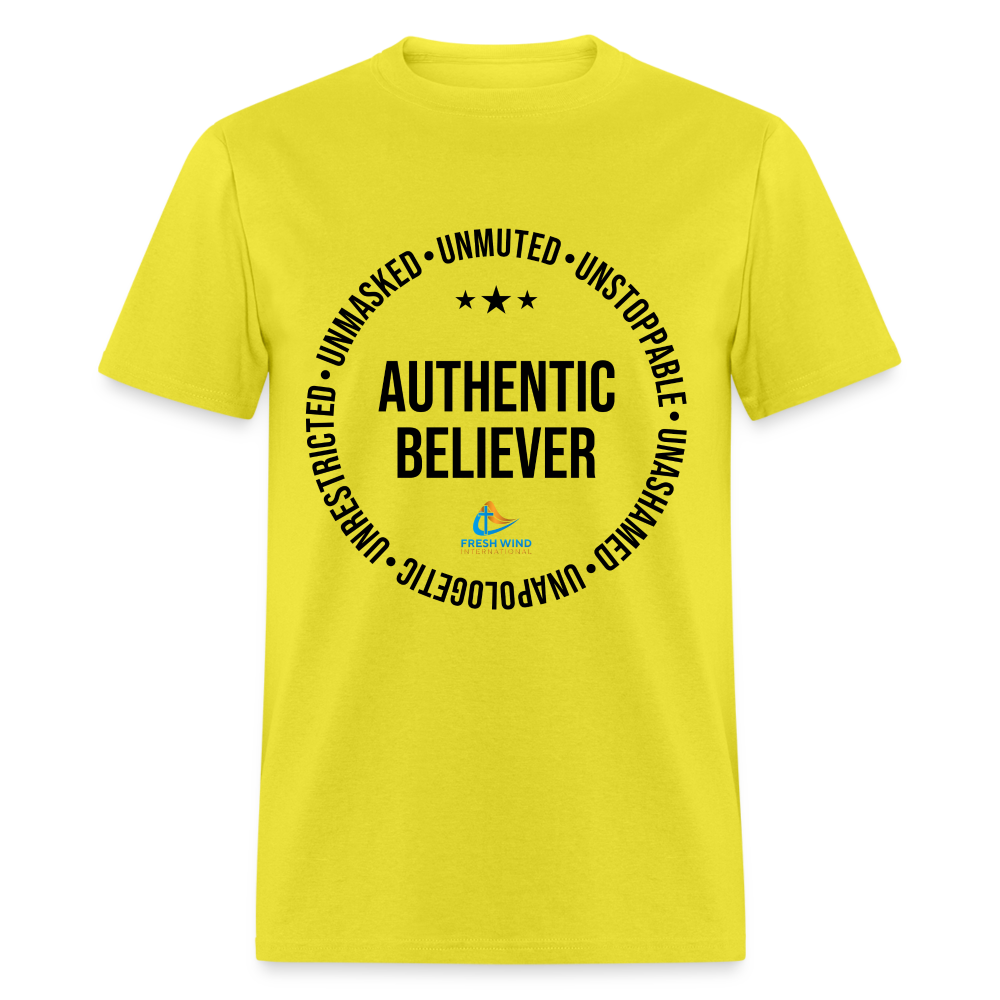 Authentic Believer - Unisex Classic T-Shirt - LIGHT COLORS - yellow