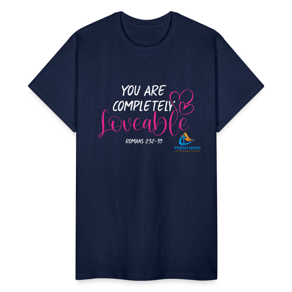 You Are Completely Loveable - Short Sleeve - navy