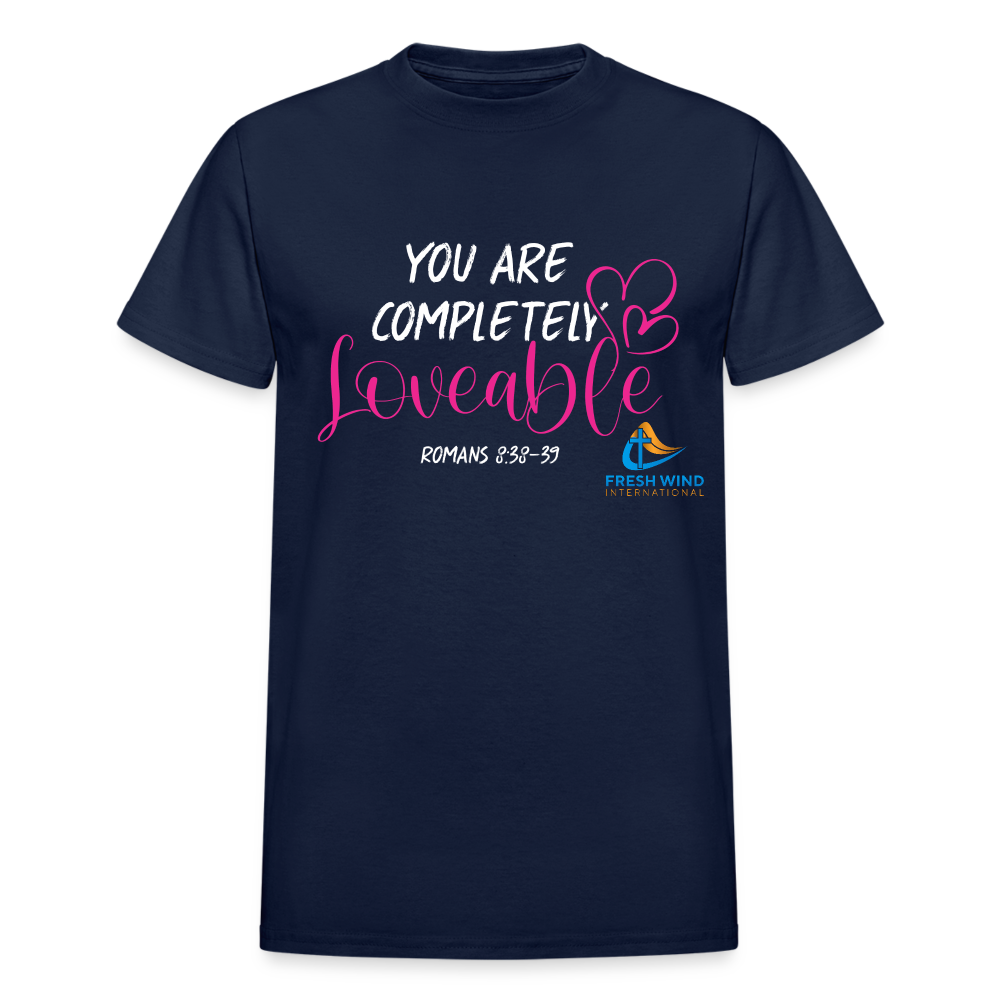 You Are Completely Loveable - Short Sleeve - navy