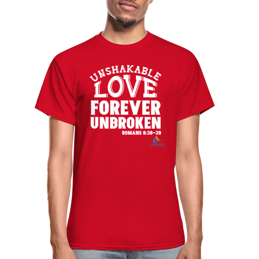 Unshakable Love Forever Unbroken - Short Sleeve - red