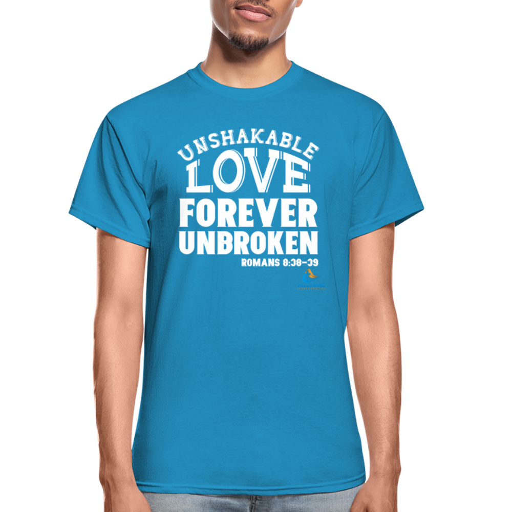 Unshakable Love Forever Unbroken - Short Sleeve - turquoise